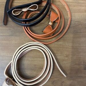 Wish Women's Belt Set - Black, Orange, Cream